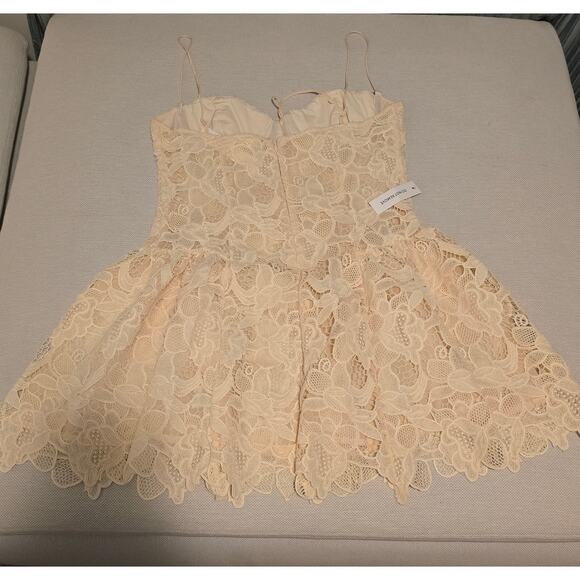 For Love & Lemons Sleeveless Coco Lace Corset Mini Dress Size L NWT - Picture 4 of 14